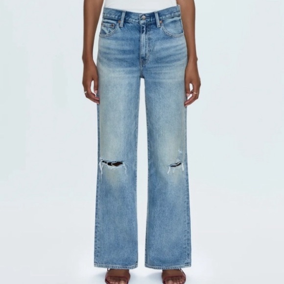 pistola Denim - Pistola Hendrix apprentice distressed high rise baggy wide leg jeans 31